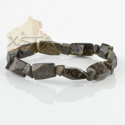 Baltic amber green color bracelet